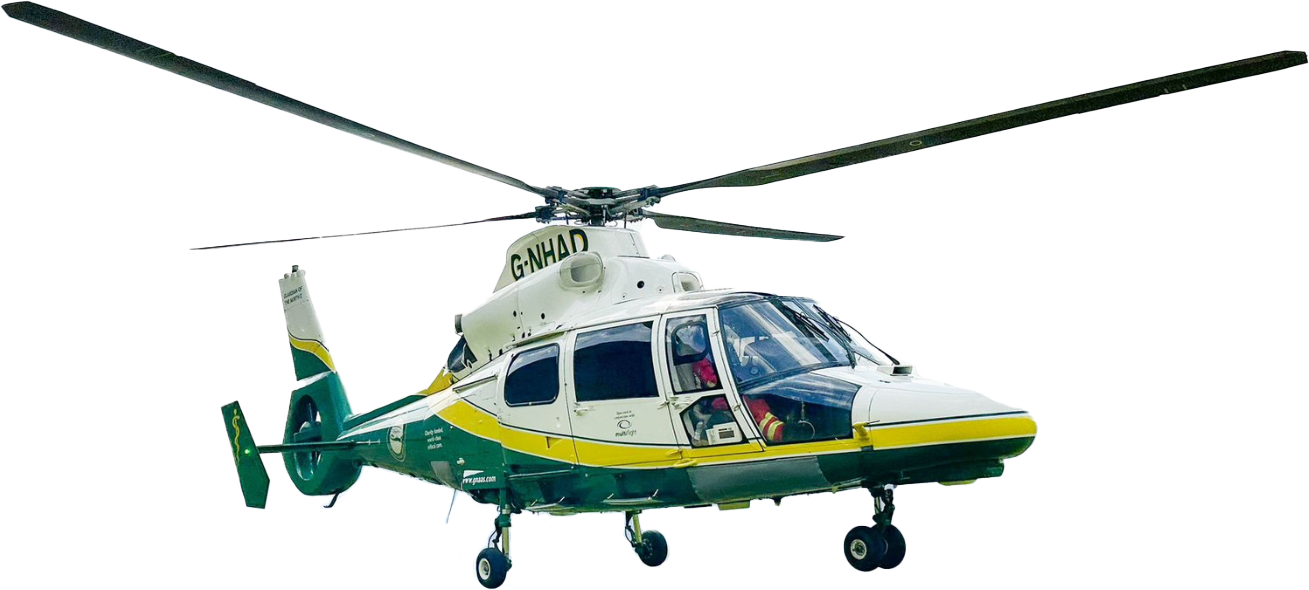A Great North Air Ambulance Helicopter