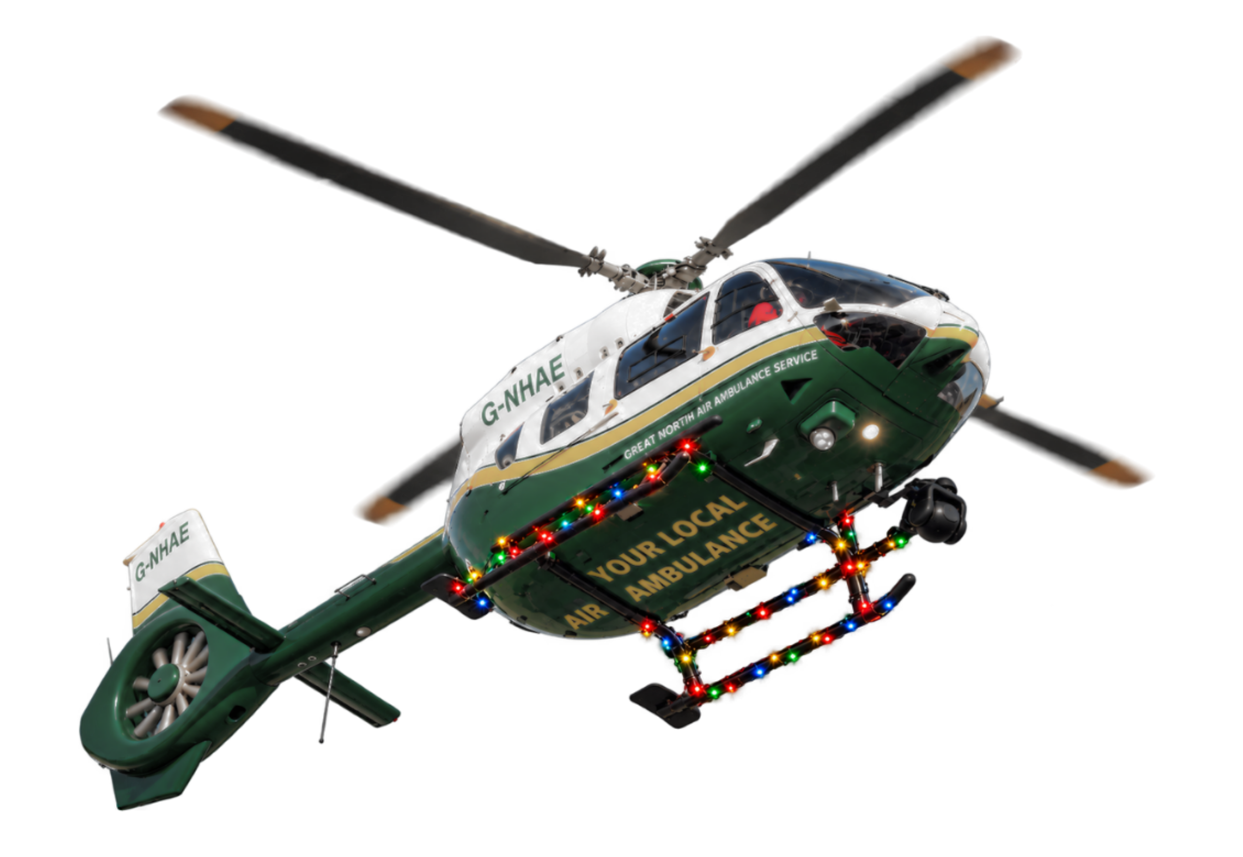 Written in the Sky helicopter