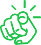 green pointing finger icon