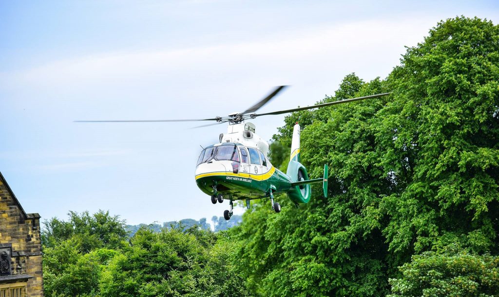 gnaas helicopter aircraft at alnwick