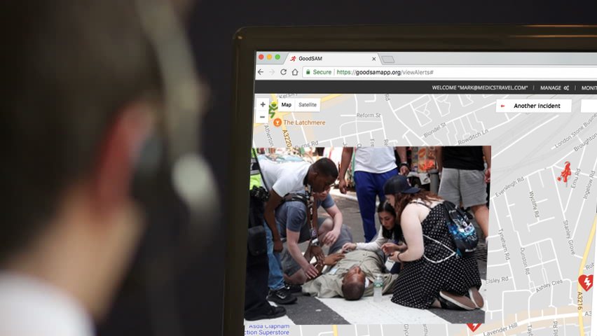GoodSAM allows GNAAS access to bystanders mobile phone cameras