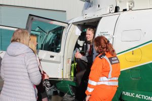 past patient ruth thomas with aircrew