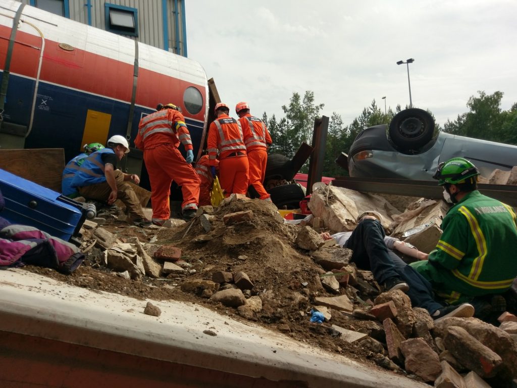 GNAAS teams on major incident exercise