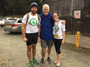 Pete Holland and family, raising money for the Great North Air Ambulance Service