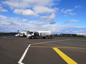 GNAAS refuelling at Newcastle International Airport