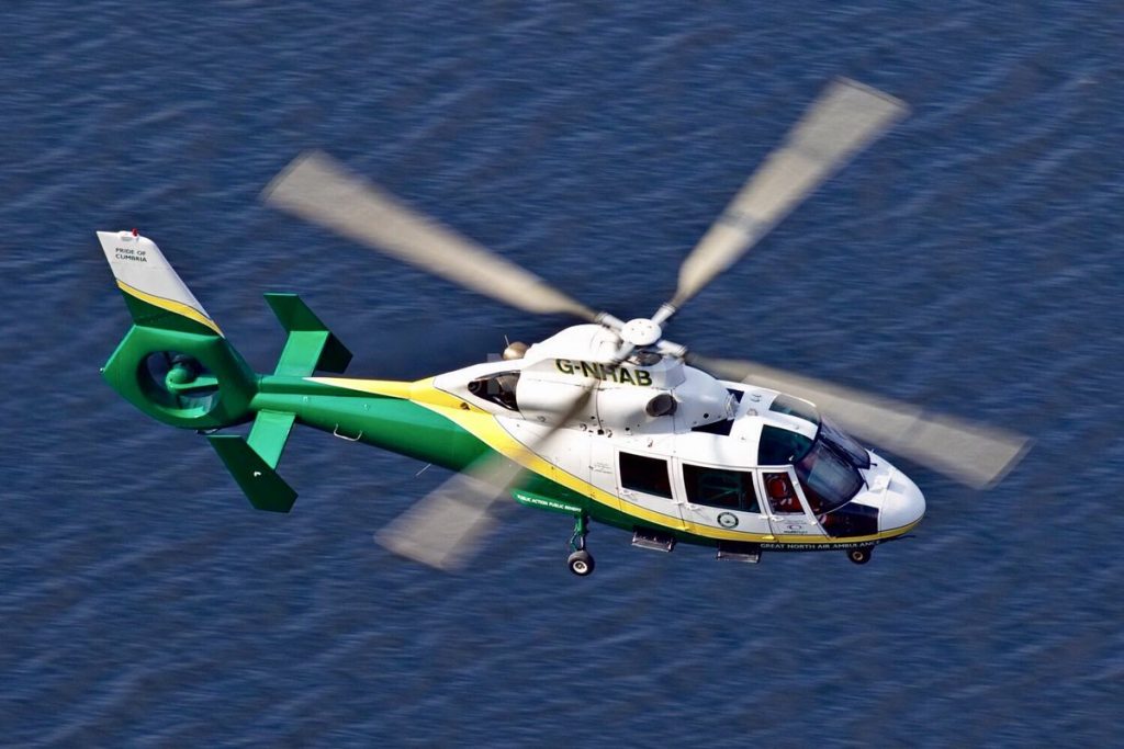 GNAAS aircraft above water