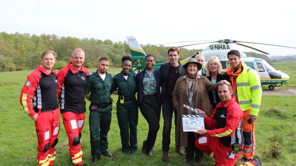 GNAAS critical care team on the set of Vera