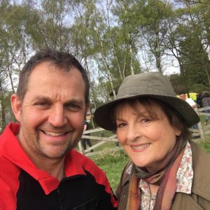 GNAAS paramedic Lee Salmon and Brenda Blethyn on set of Vera