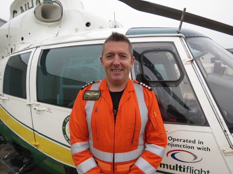 Meet the team GNAAS pilot Phil Lambert Great North Air Ambulance Service