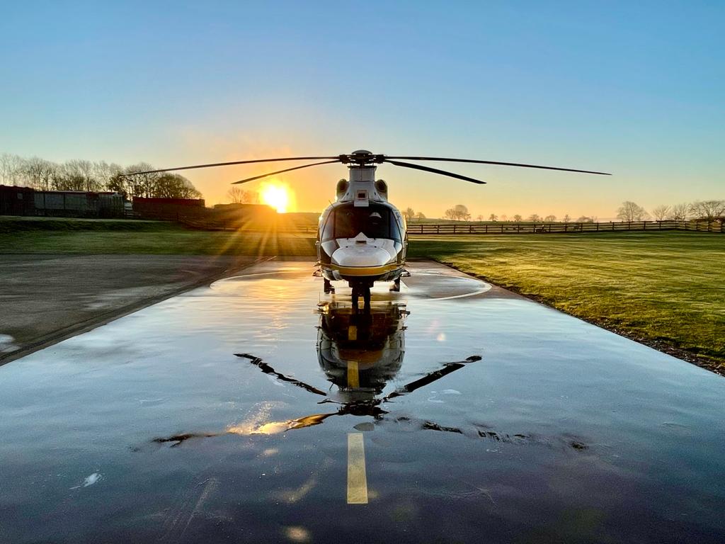 GNAAS aircraft on helipad