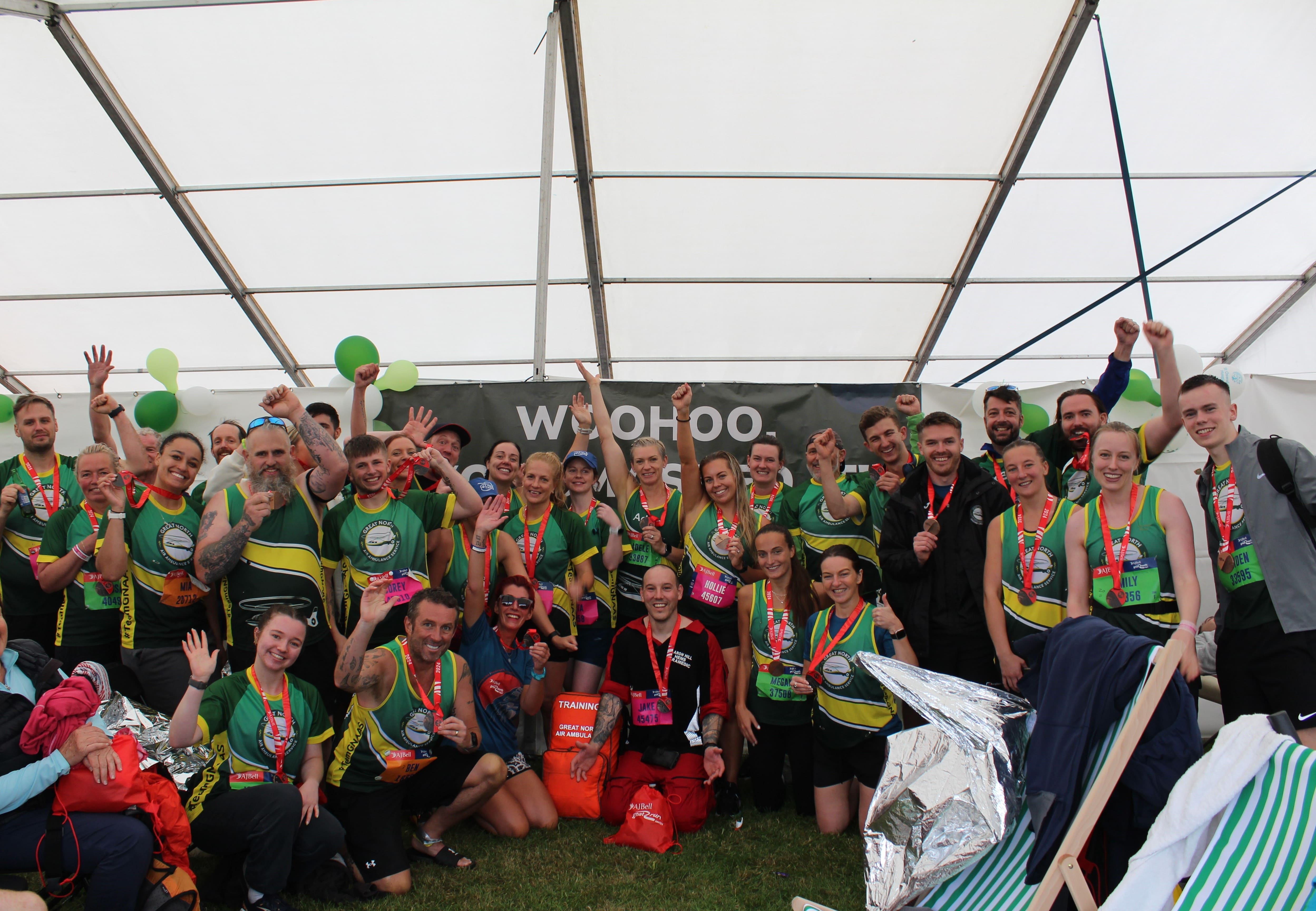 Runners in the GNAAS Tent